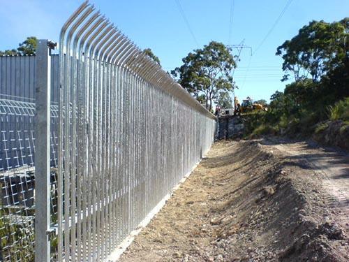 Bent Top Palisade Fencing